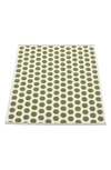Pappelina Noa Polka Dot Indoor/outdoor Rug In Green Tones