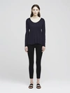 L Agence Perfect Long Sleeve Tee In Midnight