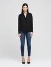 L Agence Bianca Blouse In Black