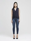 L Agence Freja Blouse In Midnight