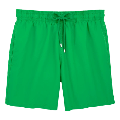 Vilebrequin Men Swimwear - Solid Swim Shorts - Swimming Trunk - Moorea In Green