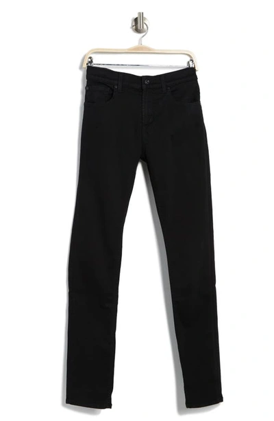 7 For All Mankind Paxtyn Squiggle Skinny Jeans In Black Onyx