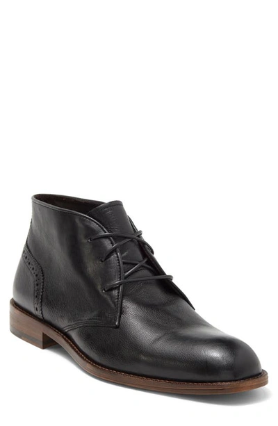 Johnston & Murphy Donahue Chukka Boot In Black Full Grain