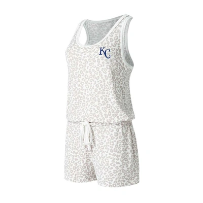 Concepts Sport Cream Kansas City Royals Montana Hacci Knit Romper