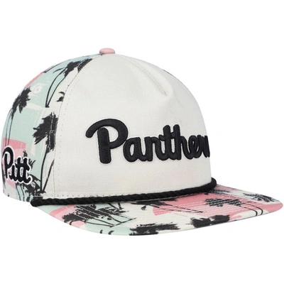 New Era Cream Pitt Panthers High Tide Golfer Snapback Hat