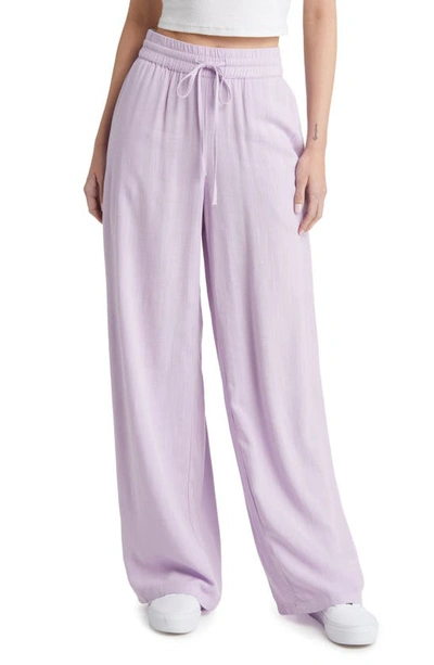 Noisy May Leilani Pull-on Wide Leg Pants In Lilac Breeze