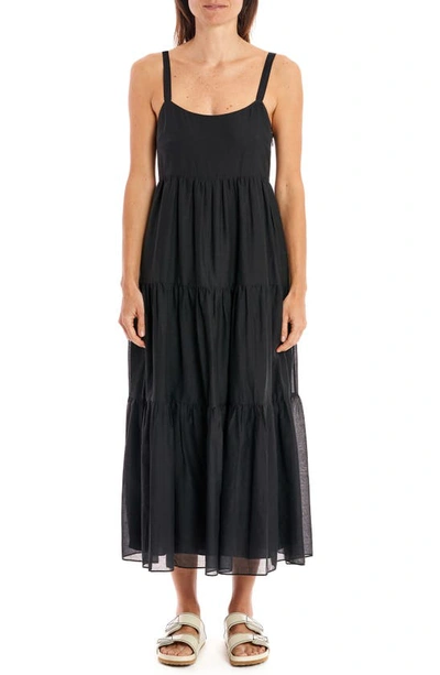 La Ligne Melisa Cotton & Silk Dress In Black