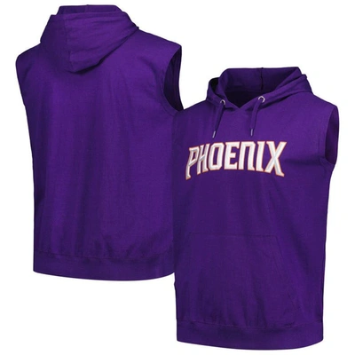 Fanatics Branded Purple Phoenix Suns Jersey Muscle Pullover Hoodie