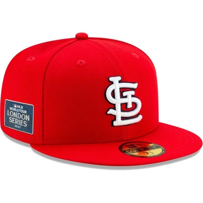 New Era Red St. Louis Cardinals On-field 2023 World Tour London Series 59fifty Fitted Hat