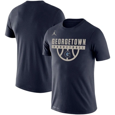 Jordan Brand Navy Georgetown Hoyas Basketball Drop Legend Performance T-shirt