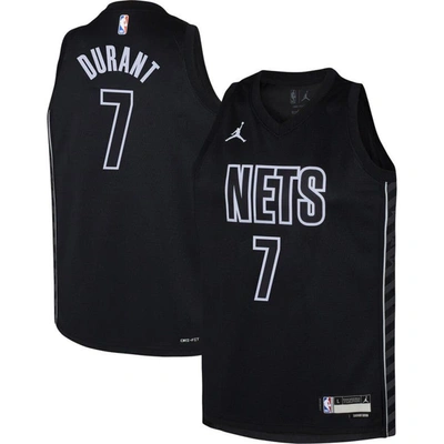 Jordan Brand Kids' Youth  Kevin Durant Black Brooklyn Nets Swingman Jersey