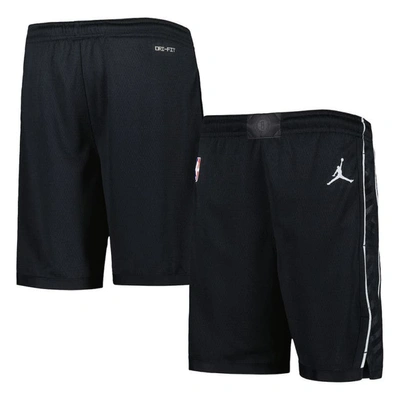 Jordan Brand Kids' Youth  Black Brooklyn Nets Statement Edition Swingman Performance Shorts