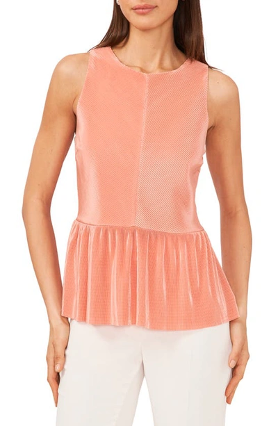 Halogen Sleeveless Peplum Top In Canyon Sunset