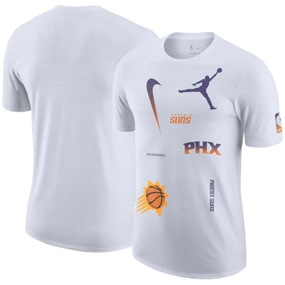 Jordan Brand White Phoenix Suns Courtside Statement Edition Max90 T-shirt