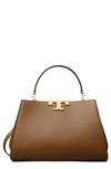 Tory Burch Eleanor Leather Satchel In Moose