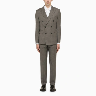 Tagliatore Grey Double-breasted Wool Suit