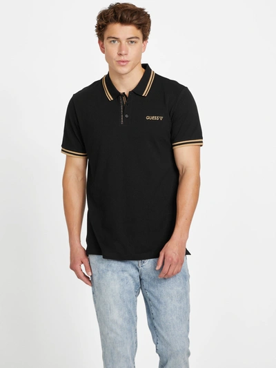 Guess Factory Eco Tori Polo In Black