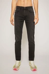 Acne Studios River Used Blk3 Color In Slim Tapered Fit Jeans
