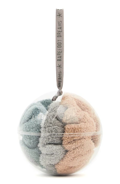 Barefoot Dreams ® Set Of 3 Cozychic™ Scrunchies In Faded Jade Multi