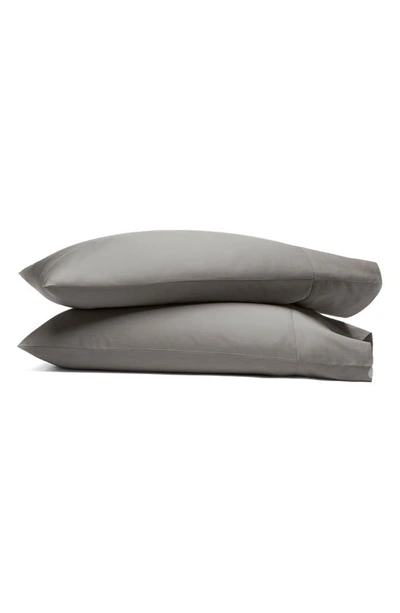 Boll & Branch Set Of 2 Signature Hemmed Pillowcases In Stone