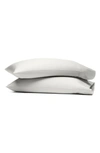 Boll & Branch Set Of 2 Signature Hemmed Pillowcases In Mist