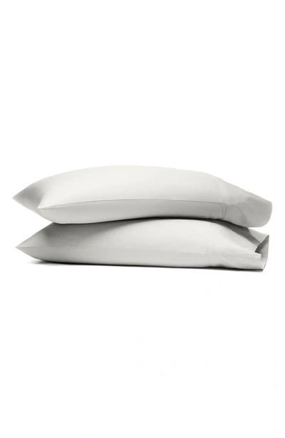 Boll & Branch Set Of 2 Signature Hemmed Pillowcases In Mist