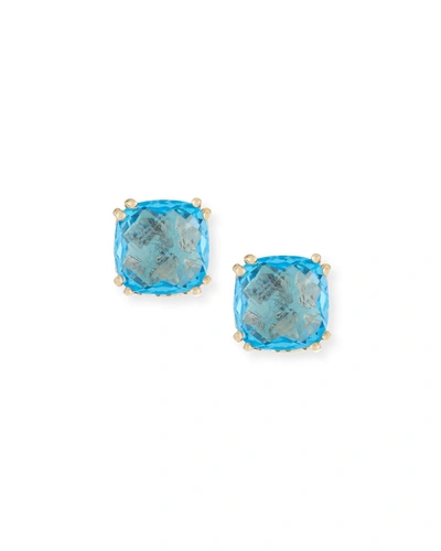 Kalan By Suzanne Kalan 14k Swiss Blue Topaz Stud Earrings
