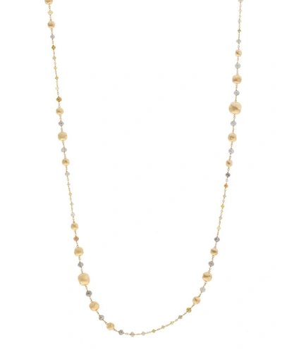 Marco Bicego Unico Africa Beaded Necklace With Rough Diamonds, 36" (29.64ct)