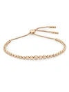 Saks Fifth Avenue Women's Diamond & 14k Rose Gold Slider Bracelet