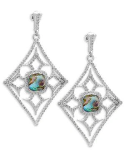 Armenta New World Diamond & Gemstone Triplet Drop Earrings In Silver