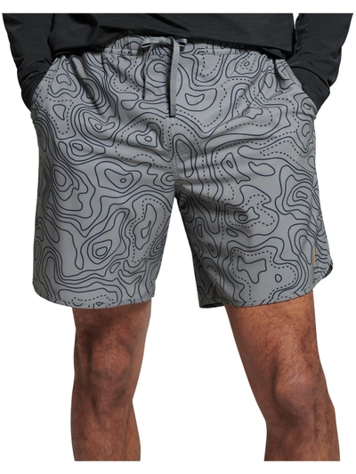 Bass Outdoor Maps Mens Quick Dry Board Short Swim Trunks In Black