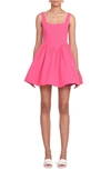Staud Landscape Cotton Blend Dress In Coral Pink
