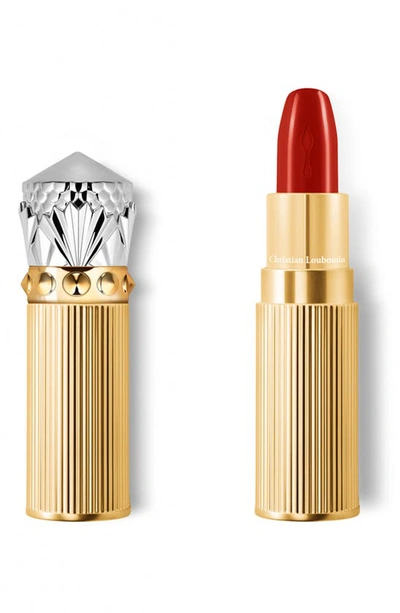 Christian Louboutin Louboutin Rouge Silky Satin On The Go Lipstick In Private Red 111