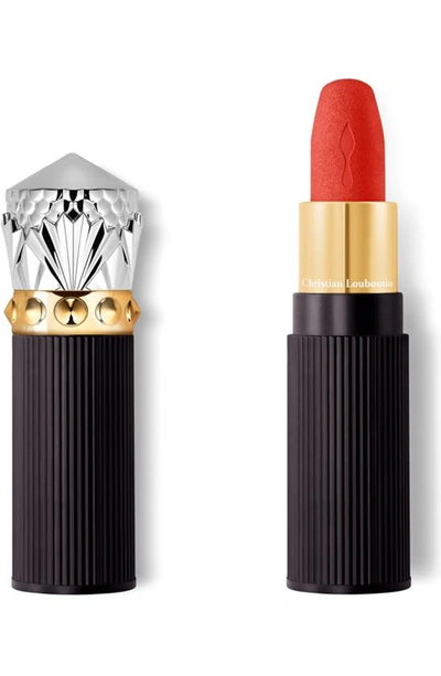 Christian Louboutin Rouge Louboutin Velvet Matte On The Go Lipstick In Porto Pomelo 513