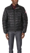 Canada Goose Lodge Packable Quilted Nylon-ripstop Down Jacket In Dark Gray