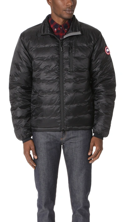 Canada Goose Lodge Packable Quilted Nylon-ripstop Down Jacket In Dark Gray