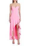 Amanda Uprichard Women's Symone Strapless Ruffled Gown In Shocking Pink