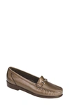 Sas Metro Metallic Loafer In Bronze