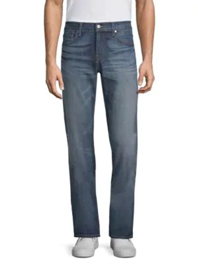 7 For All Mankind Unwound Straight Fit Jeans In Flash