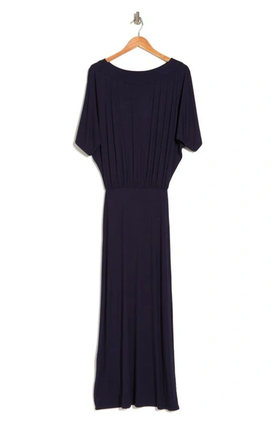 Go Couture Dolman Sleeve Maxi Dress In Navy