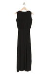 Go Couture Sleeveless Blouson Maxi Dress In Black
