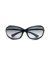 Tom Ford Jennifer 61mm Rectangular Sunglasses In Black