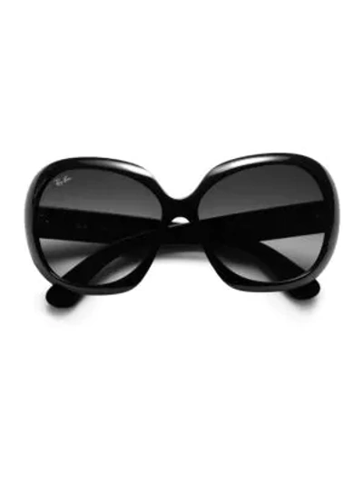 Ray Ban Rb4098 60mm Jackie Ohh Oversized Round Sunglasses In Black