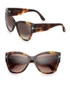 Tom Ford Anoushka 57mm Cat Eye Sunglasses In Havana