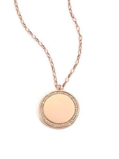 Astley Clarke Cosmos Diamond & 14k Rose Gold Medium Locket Necklace