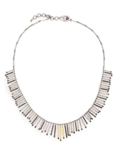 Coomi Silver Diamond, 20k Yellow Gold Plated & Sterling Silver Necklace In Silver Gold