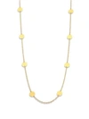Gurhan 24k Yellow Gold Disc Station Necklace