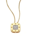 Roberto Coin Women's Pois Moi Diamond & 18k Yellow Gold Large Pendant Necklace In Goldtone