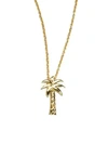 Roberto Coin Tiny Treasures 18k Yellow Gold Palm Tree Pendant Necklace