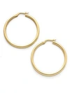 Roberto Coin Women's 18k Yellow Gold Hoop Earrings/1.4"